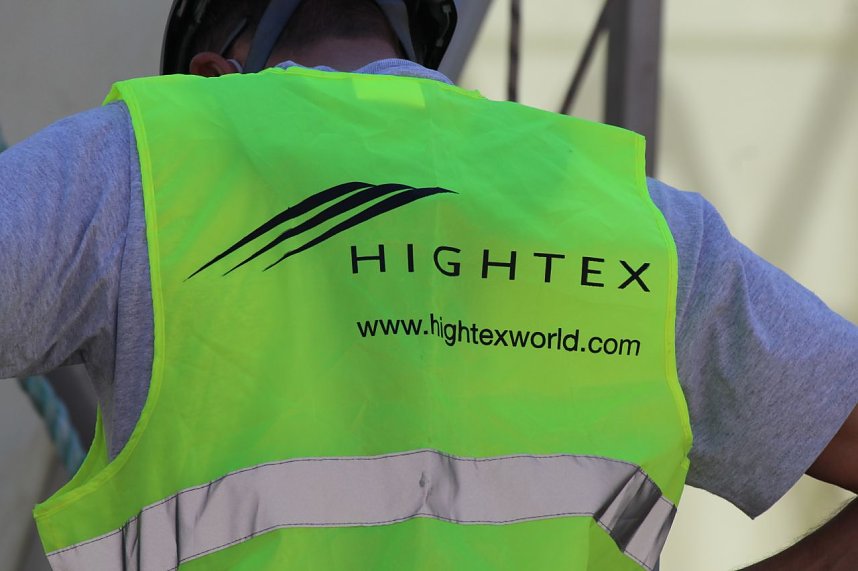 Aufbau des Umweltpavillions 