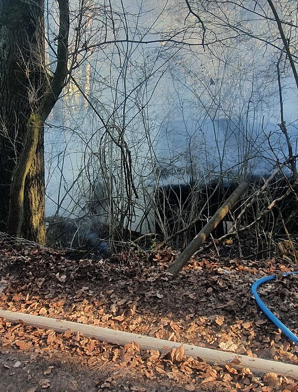 Gartenlaube brannte in Bleicherode