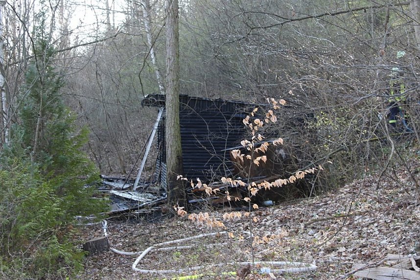 Gartenlaube brannte in Bleicherode