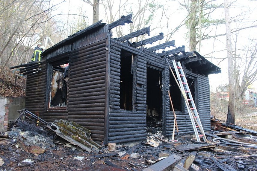 Gartenlaube brannte in Bleicherode