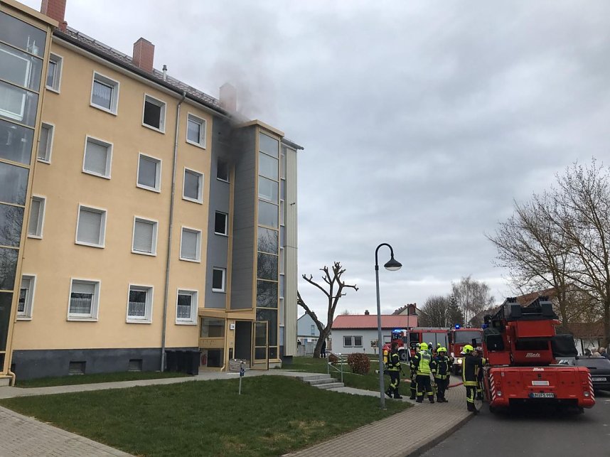 Wohnungsbrand in Schlotheim