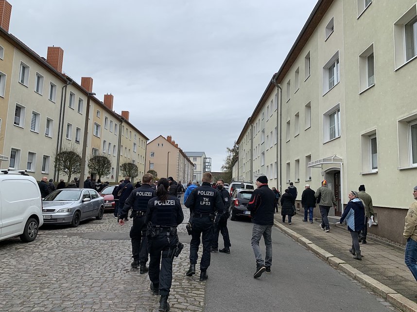 Spaziergang gegen die Lockdownma&szlig;nahmen der Regierung