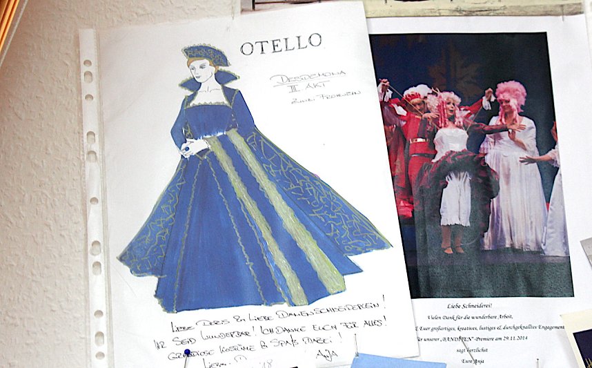 Ein besonders reizvolles St&uuml;ck: das Kost&uuml;m der Desdemona aus "Otello"