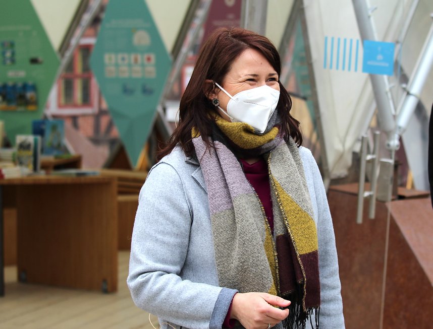 Er&ouml;ffnung des Klimapavillons durch Ministerin Siegesmund