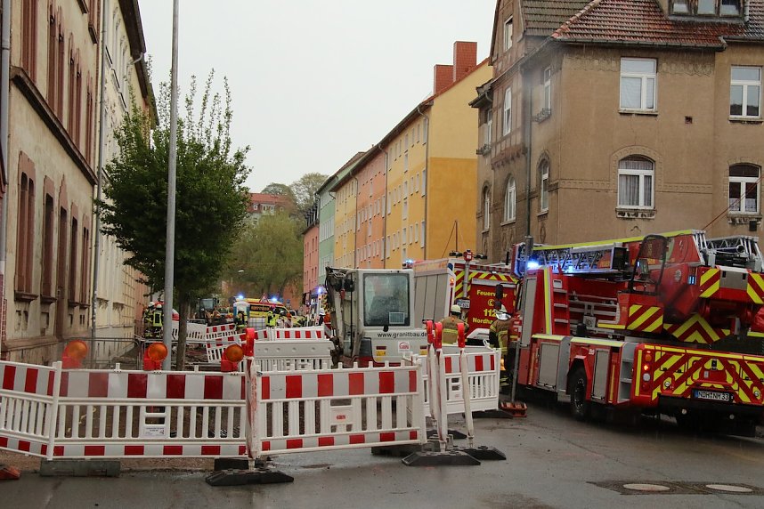 Gro&szlig;einsatz in der Hohensteiner Stra&szlig;e