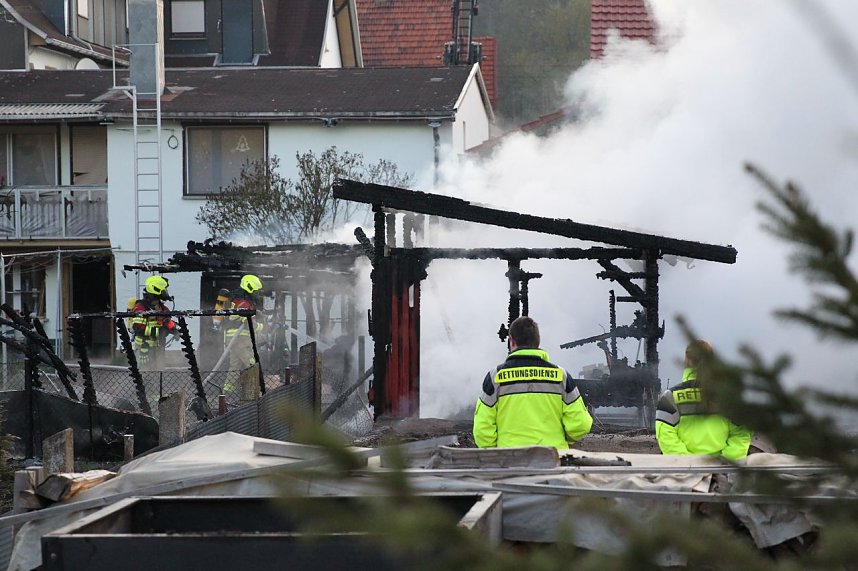 Geb&auml;udebrand in Woffleben