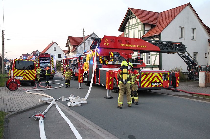 Geb&auml;udebrand in Woffleben