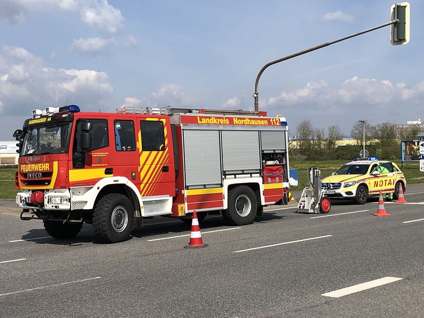 Unfall auf der B4 bei Sundhausen