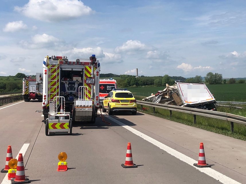 Folgenschwerer Unfall auf der A 38