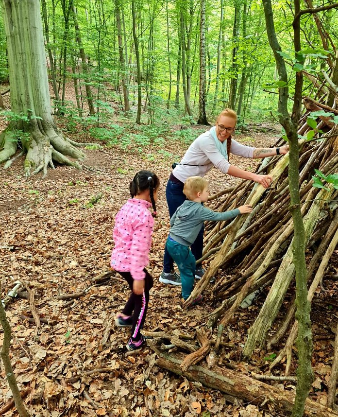 F&uuml;r die Kleinen der Kinderwelt am Frauenberg geht es endlich wieder in den Wald