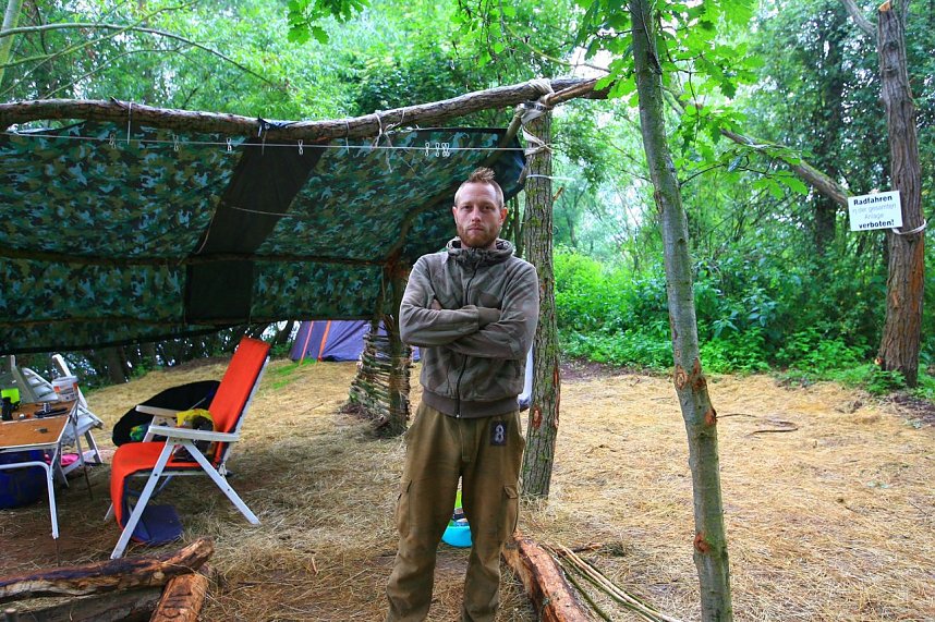 Leider nicht erlaubt: Camp am M&ouml;wensee wurde aufgel&ouml;st