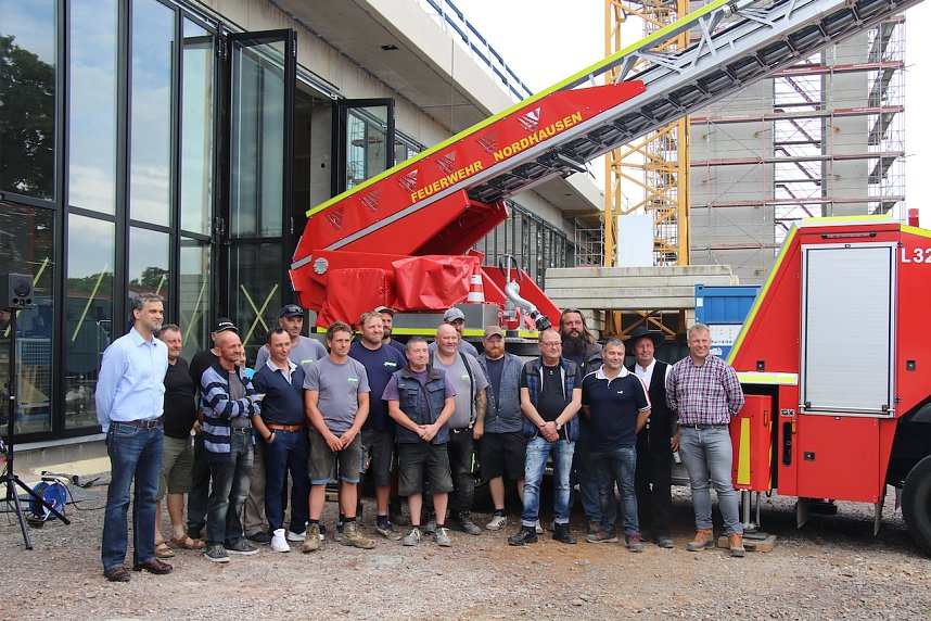 Richtfest in der Zorgestra&szlig;e