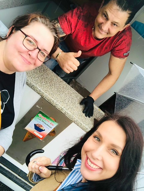 Eine "coole" Pause auf dem Petersberg