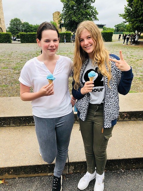 Eine "coole" Pause auf dem Petersberg