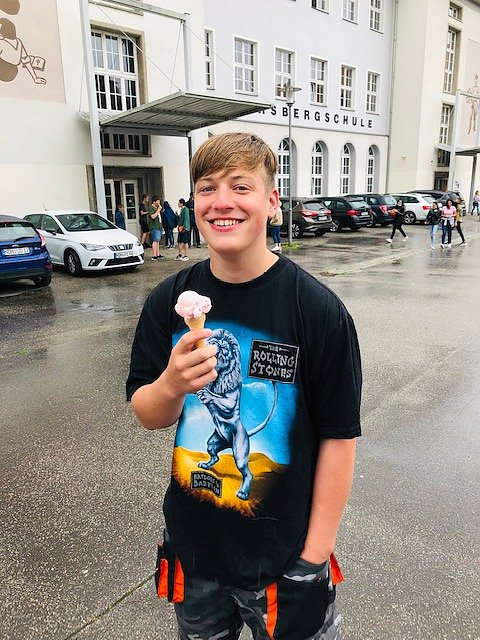 Eine "coole" Pause auf dem Petersberg