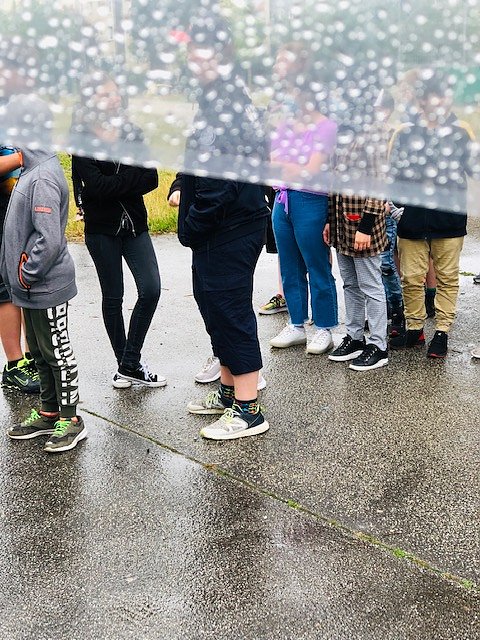 Eine "coole" Pause auf dem Petersberg