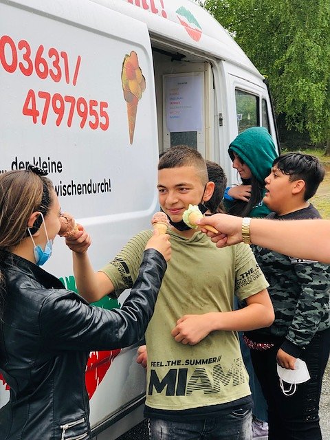 Eine "coole" Pause auf dem Petersberg