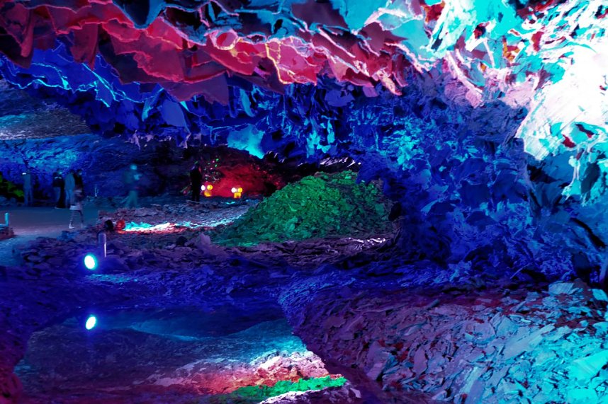 World of Lights in der Barbarossah&ouml;hle