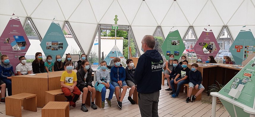 Besuch im Klimapavillon