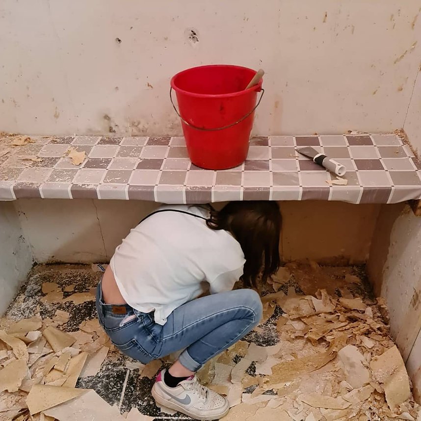 Renovierungsarbeiten im Jugendclub Nordhausen Ost