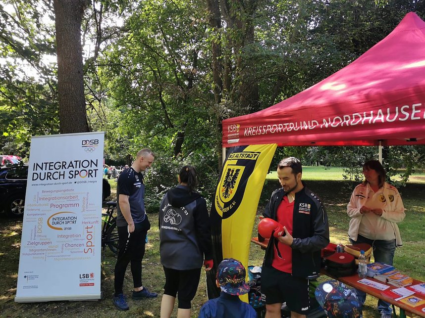 Sportliche Begegnungen beim Stadtparkfest