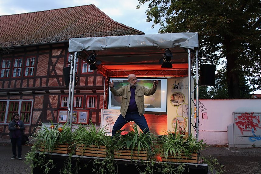 Prof. Harald Lesch war gestern Abend zu Gast am Klima-Pavillon in Nordhausen