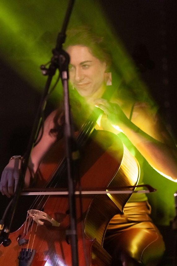 FRANZ KARAFKA und G&auml;ste auf dem Parkdeck der Marktpassage