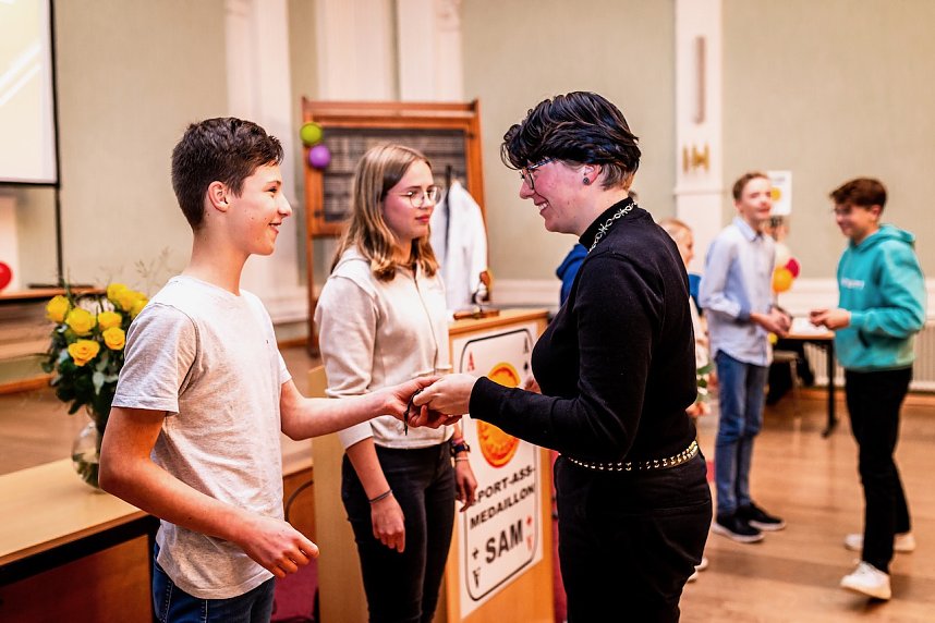 Sportass-Ehrung im Humboldt-Gymnasium