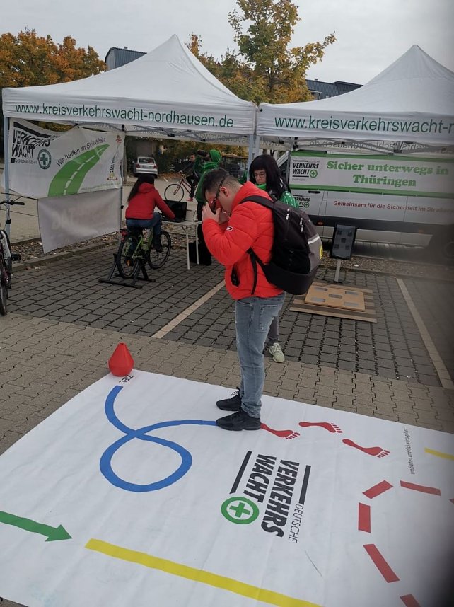 Verkehrssicherheitstag auf dem Netto-Parkplatz