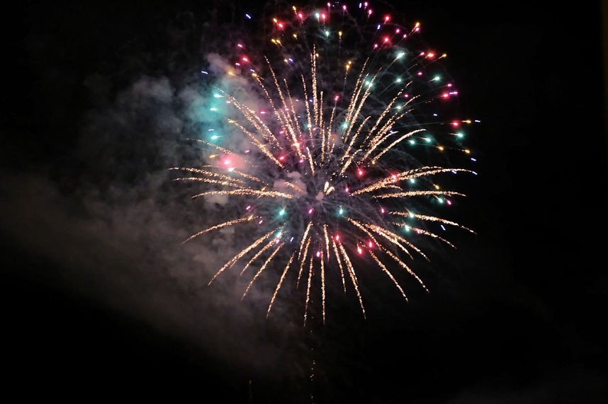 Feuerwerk am Martinsabend in Nordhausen