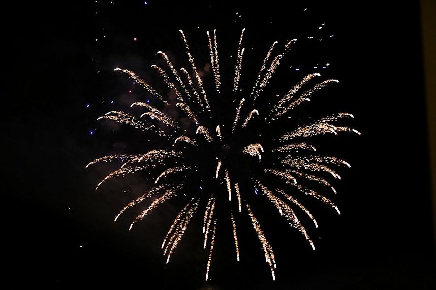 Feuerwerk am Martinsabend in Nordhausen