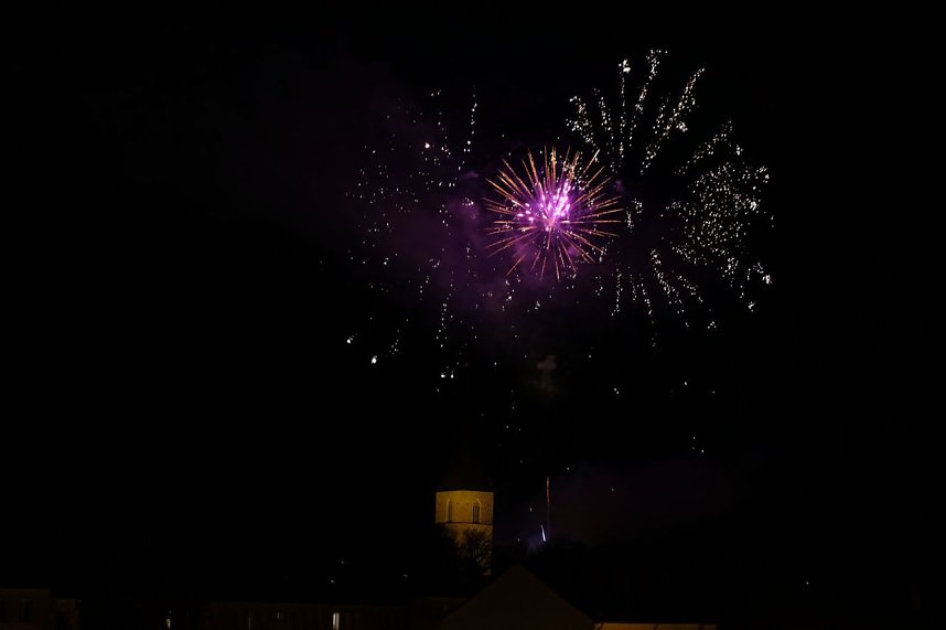 Feuerwerk am Martinsabend in Nordhausen