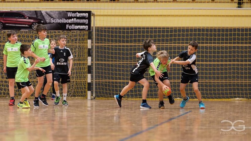 Nachwuchshandballer in Aktion