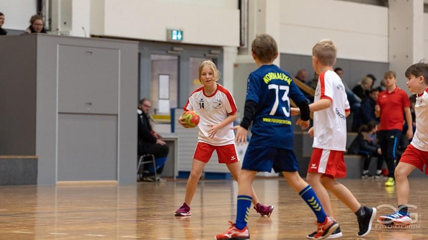 Nachwuchshandballer in Aktion