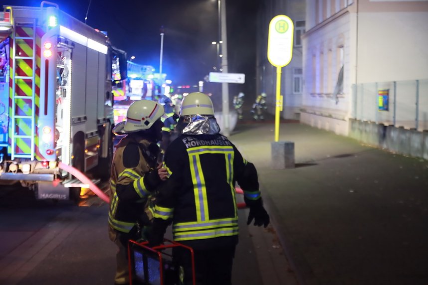 K&uuml;chen brannte in der Halleschen Stra&szlig;e