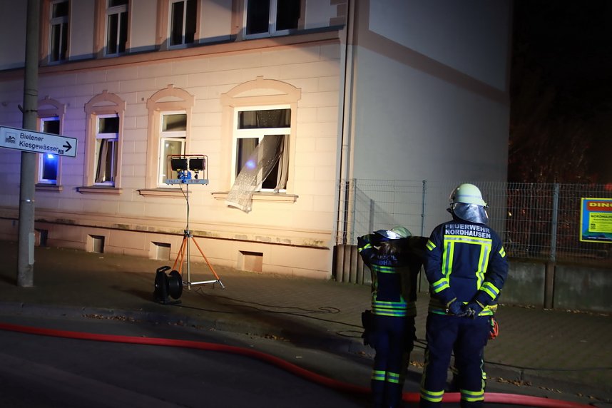 K&uuml;chen brannte in der Halleschen Stra&szlig;e