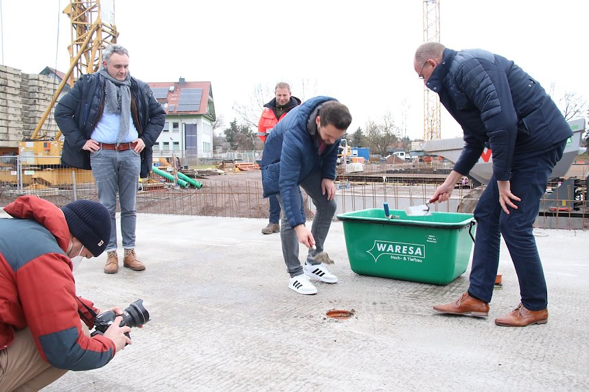 Grundsteinlegung am Albert-Kuntz-Sportpark