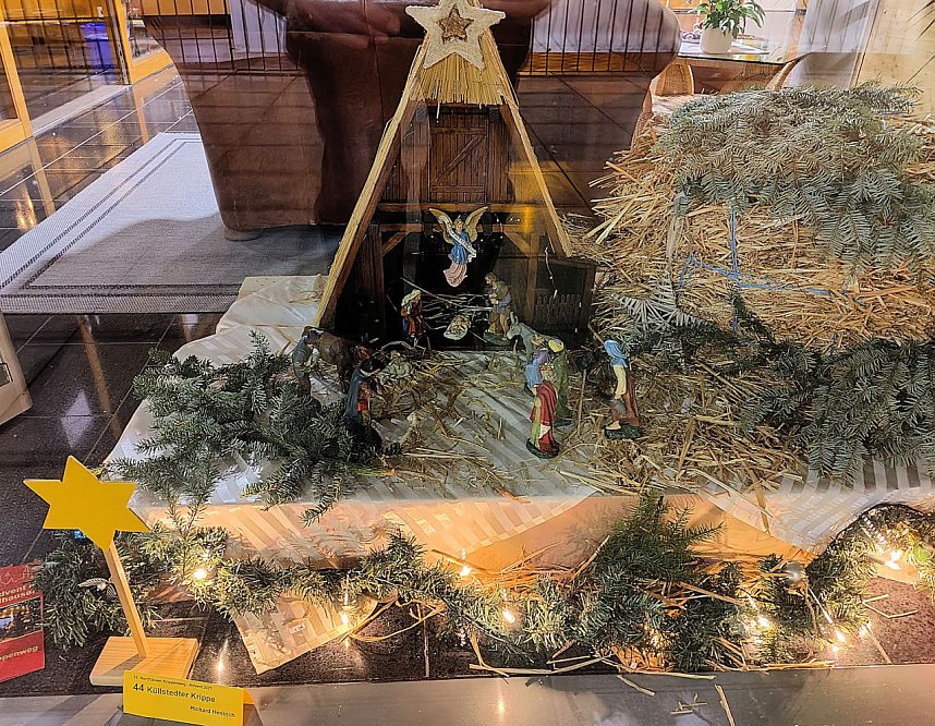 Krippenausstellung in Schaufenstern der Stadt Nordhausen