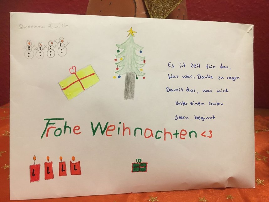 Weihnachtsgr&uuml;&szlig;e f&uuml;r das Pflegeheim Ossietzky-Hof