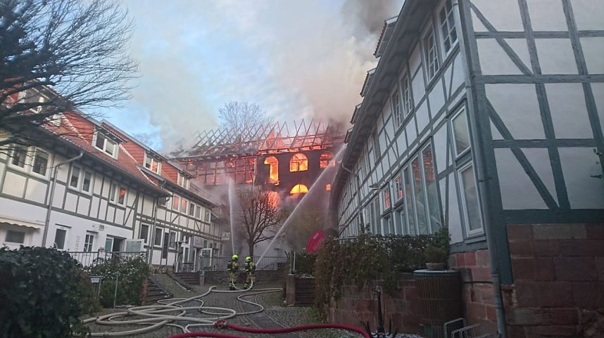 Gro&szlig;brand in der Nordh&auml;user Altstadt