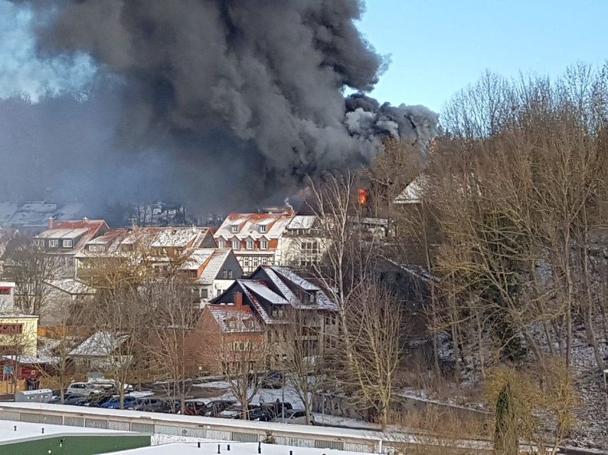Gro&szlig;brand in der Nordh&auml;user Altstadt
