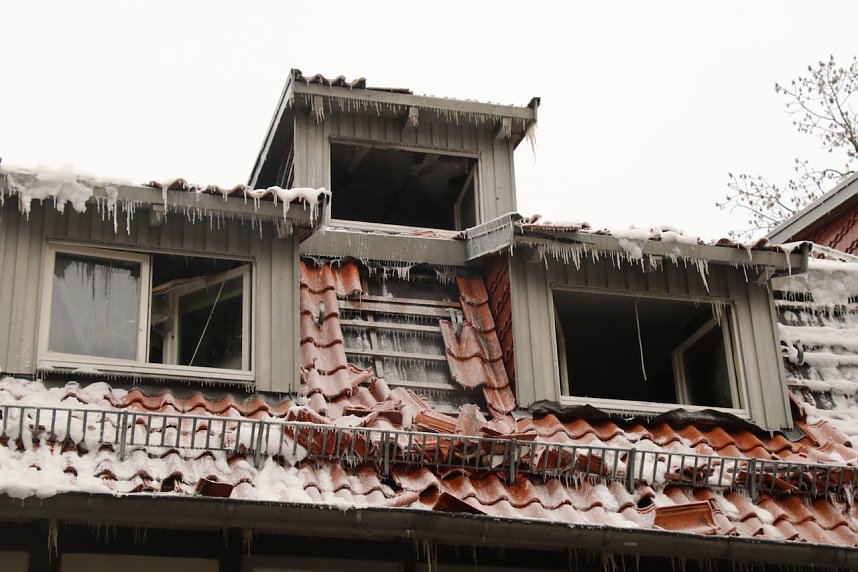Die L&ouml;scharbeiten am Mecklenburgs Hof dauerten auch heute noch an