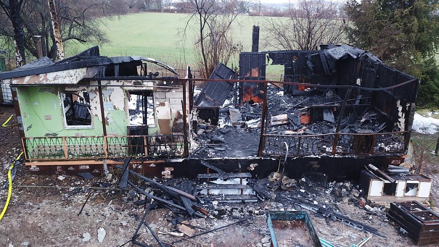 Tagesbilder vom Brandort