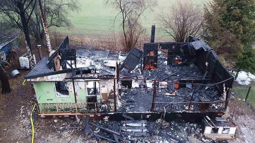 Tagesbilder vom Brandort