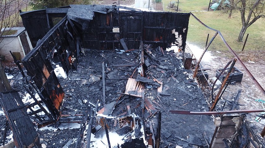 Tagesbilder vom Brandort