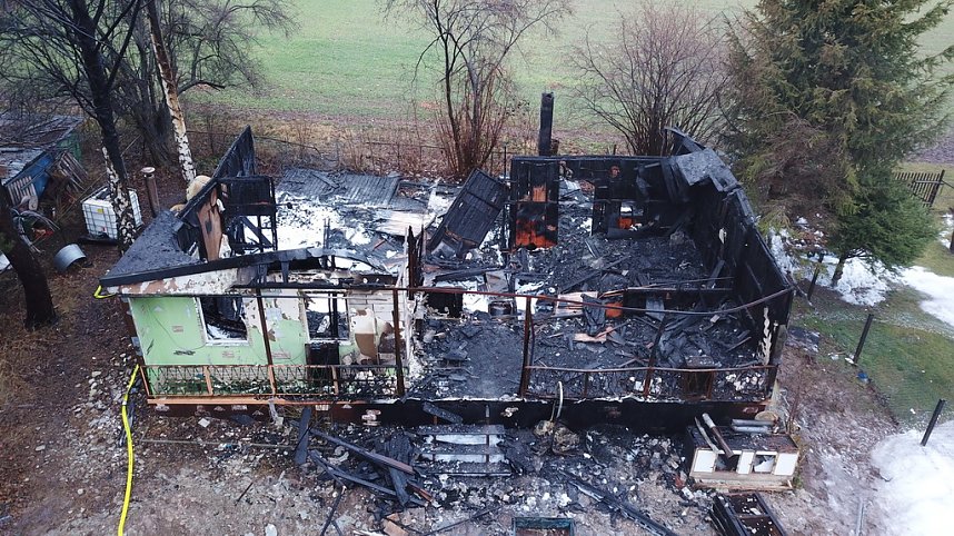 Tagesbilder vom Brandort