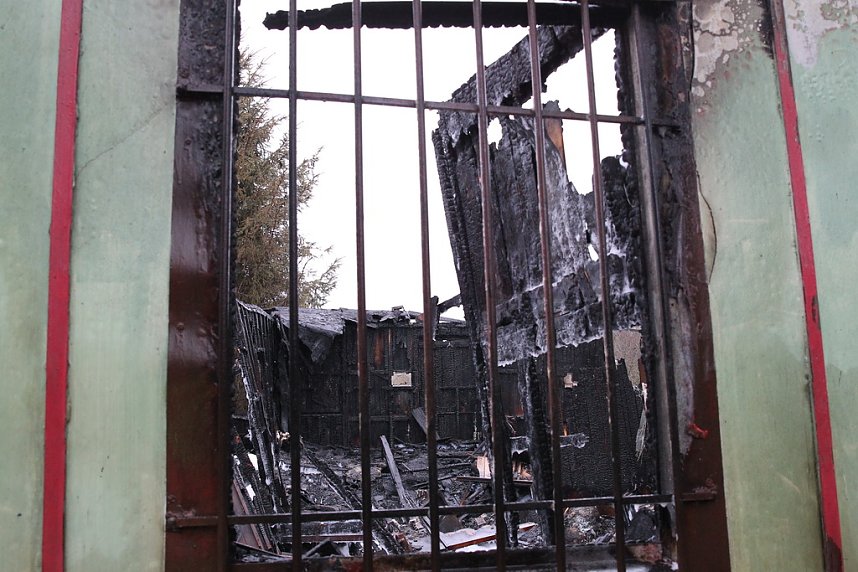 Tagesbilder vom Brandort