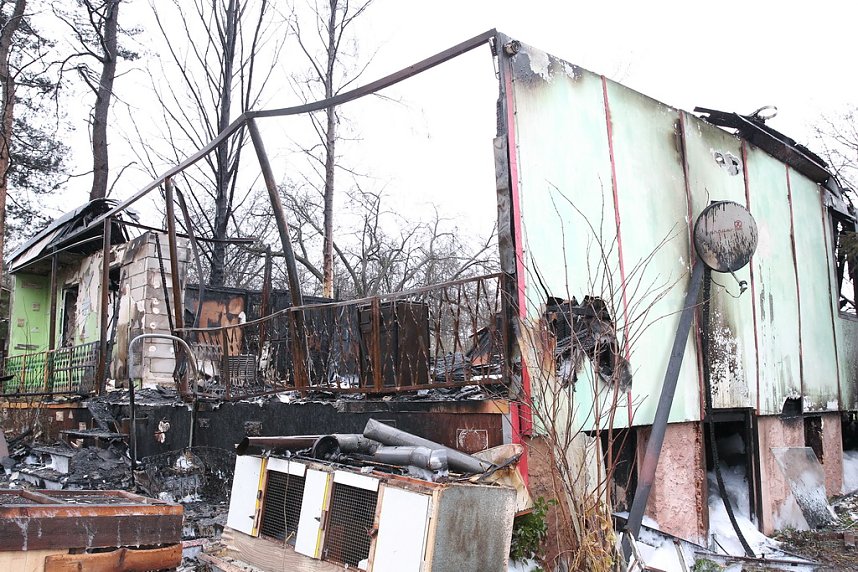 Tagesbilder vom Brandort