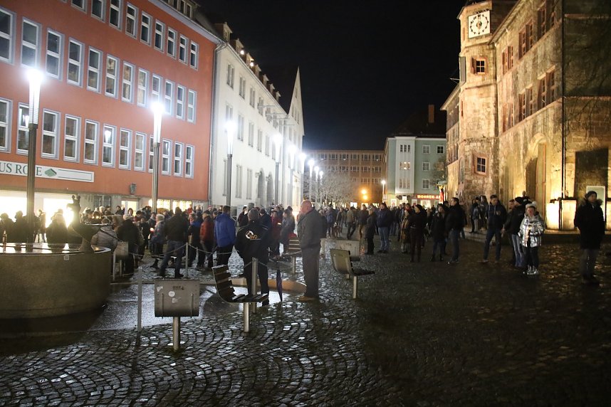 Corona-"Spaziergang" in Nordhausen