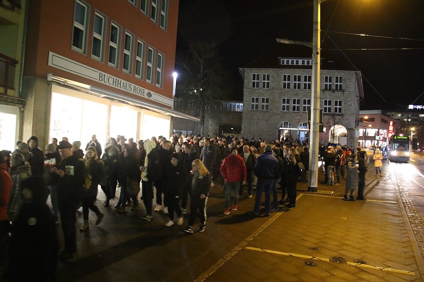 Corona-"Spaziergang" in Nordhausen